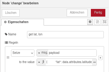 Überblick Node change