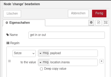 Überblick Node change