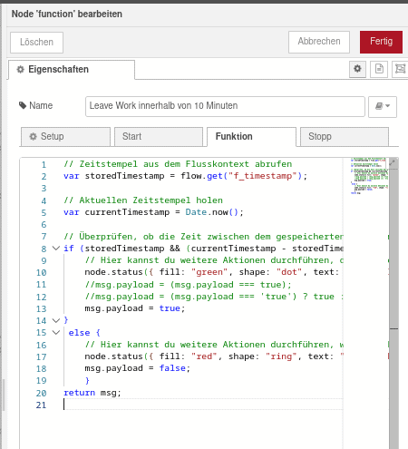 Überblick Node function