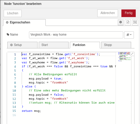 Überblick Node function